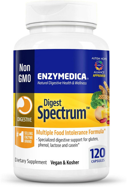 Enzymedica Digest Spectrum 엔자이메디카 다이제스트 스펙트럼 120캡슐 120정 1개, 120개
