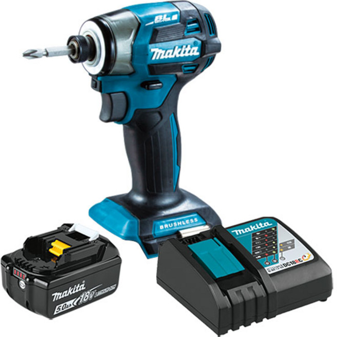 마끼다 DTD173RT1 (본체 중국제조) 충전 임팩드라이버 18V 5.0Ah 배터리1개 세트, 1개