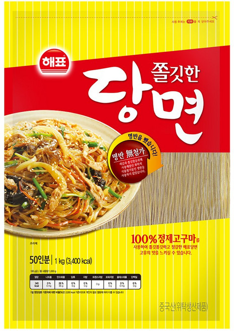 해표 쫄깃한 당면, 1kg, 1개