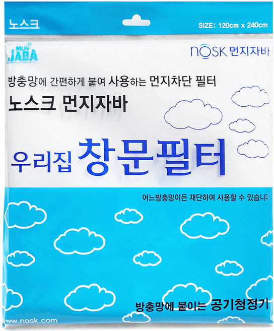 노스크 먼지자바 미세먼지 꽃가루차단 창문필터 반값행사, 1개