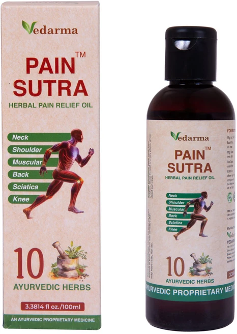 베다르마 VEDARMA 고통의 경 허브 통증 완화 오일 - 100ml | 효과적인 근육 및 허리 통증 완화 | 빠르고 즉각적인 이완을 위한 진정 포뮬러, 1개, 100g - 쿠팡