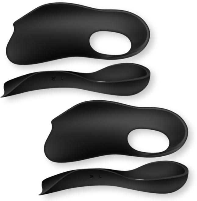 픽앤모어 족적근막염 보조 기능성 아치깔창 1+1, 블랙+블랙