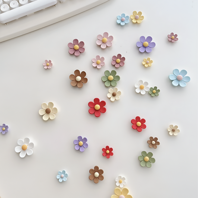 펀펀상사 냉장고꾸미기 코스모스 냉장고자석 예쁜 현관문 마그넷 30종 세트, 파스텔플라워 30개 세트