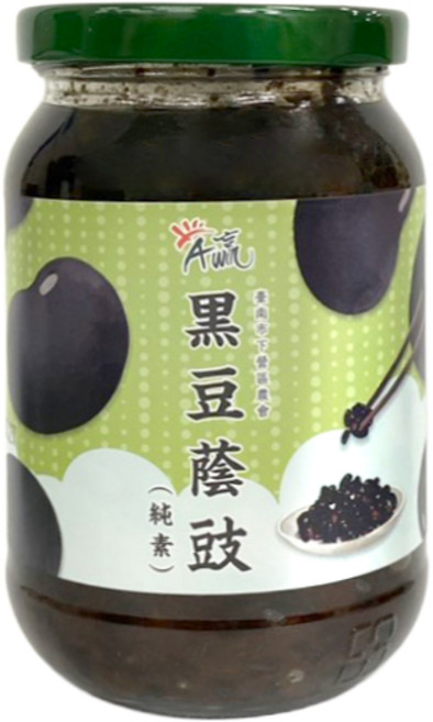 臺南市下營區農會 A贏黑豆蔭瓜 蔭豉 豆腐乳 醃漬物 配菜 農漁特產, 1個, 【一罐】A贏黑豆蔭豉380g