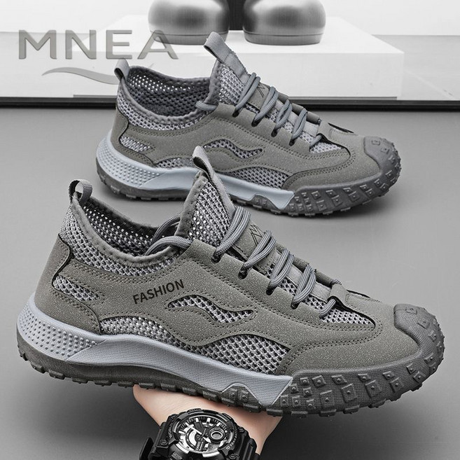 남성 작업화 아웃도어 운동화 통기성 메쉬 신발