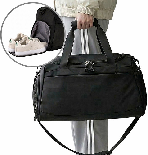 듀엘라 신발분리 운동 헬스 스포츠 가방 더플백 보스턴백 대용량 캐리어 결합 여행용