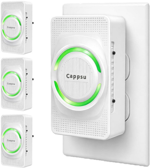 Cappsu Air Ionizers for Home with 4-Emitter Ion Release System 50M Ions/cm³ Plug-in Ionic Air P, Cappsu Air Ionizers for Home w
