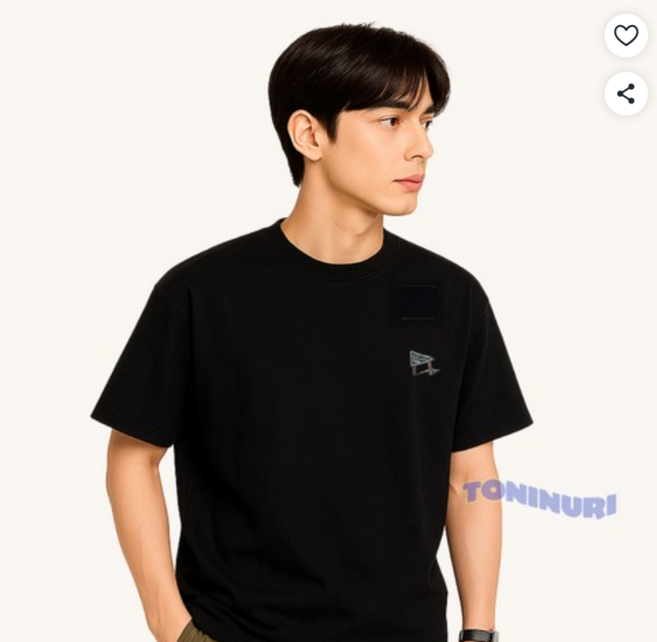 토리누리 1+1+1+1 여름 남성 반소매 미니로고 남자반팔티