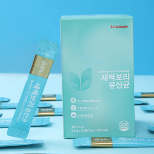 [남도농산] 새싹보리 유산균 식이섬유 프로바이오틱스 프리바이오틱스, 2.5g, 1개
