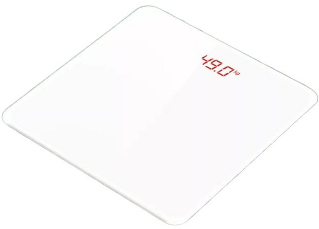 智慧感應電子體重計 LED隱藏式顯示 高精度測量 強化玻璃 天使白, 1個, 【Pro版】天使白