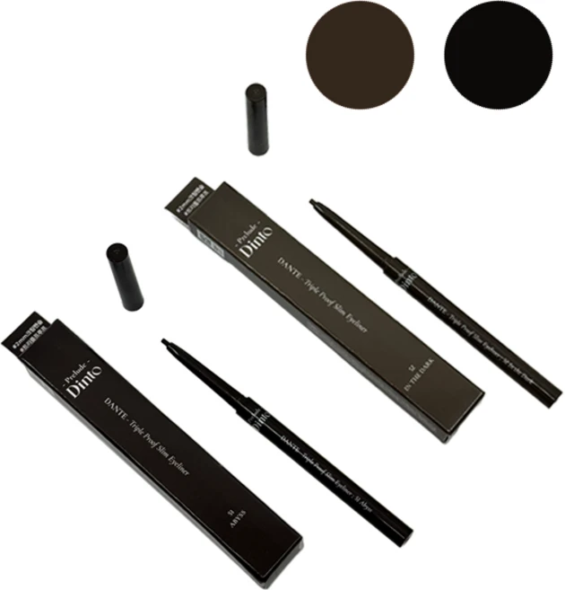 프룰루드 딘토 단테 트리플 워터프루프 슬림 아이라이너 + 사은품포함, 1개, 어비스+인더다크 2종세트 - 쿠팡