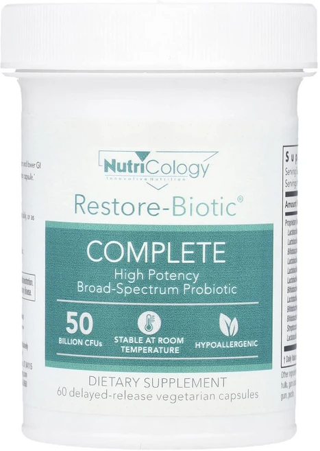 Nutricology Restore-Biotic 컴플리트 500억 지연 방출 베지캡슐 60정, 3개 - 쿠팡