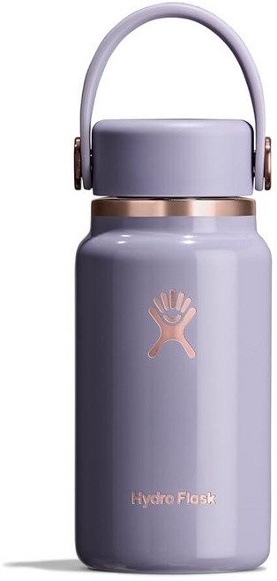 Hydro Flask 마이크로 보틀 - 누출 방지 지갑 또는 포켓 플라스크 단열 미니 물병 189.9g(6.7온스) 비치플럼 퍼플_160227, VAPOR 로즈 골드_160227