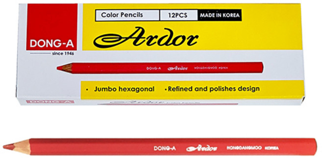 동아 아도르 색연필 빨간펜 채점펜 (빨강 12자루), 단품, 상세페이지 참조