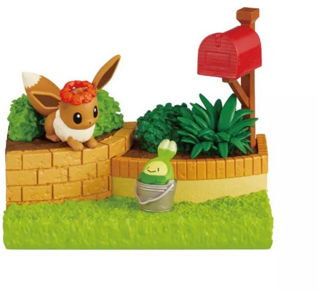 Re-MeNT 精靈寶可夢 花園午後的木漏日篇 公仔 (木木梟 皮卡丘 圈圈熊 伊布 烏波), 1個