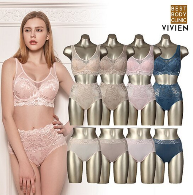 [7만원 파격 SALE]비비안 BBC 브라팬티 4세트+팬티4종