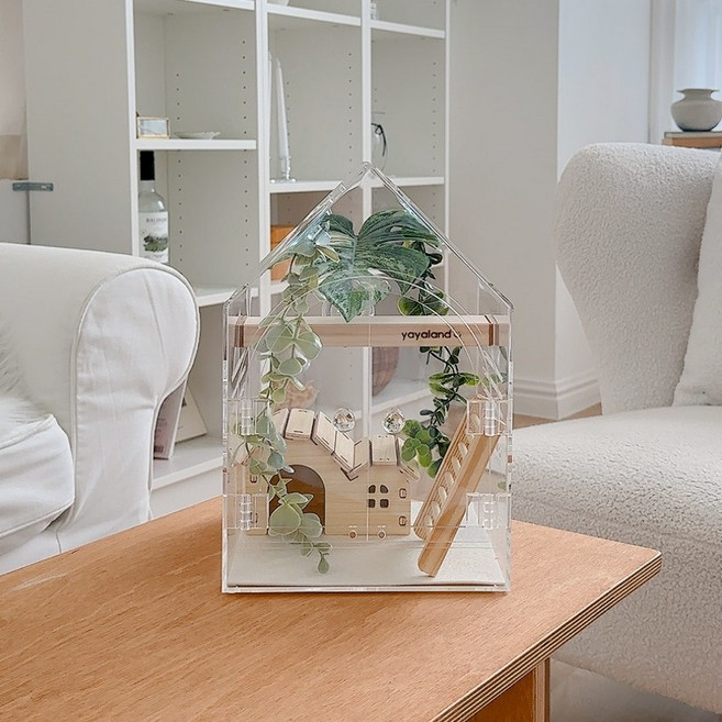 야야랜드 야야 홈 케이지 도마뱀 사육장 크레스티드게코 게코, 1개, 2030 단품