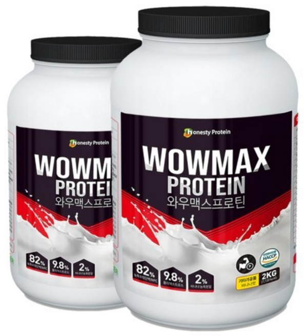 와우맥스 WPC 유청단백질 보충제쉐이크 초코맛, 1개, 2kg
