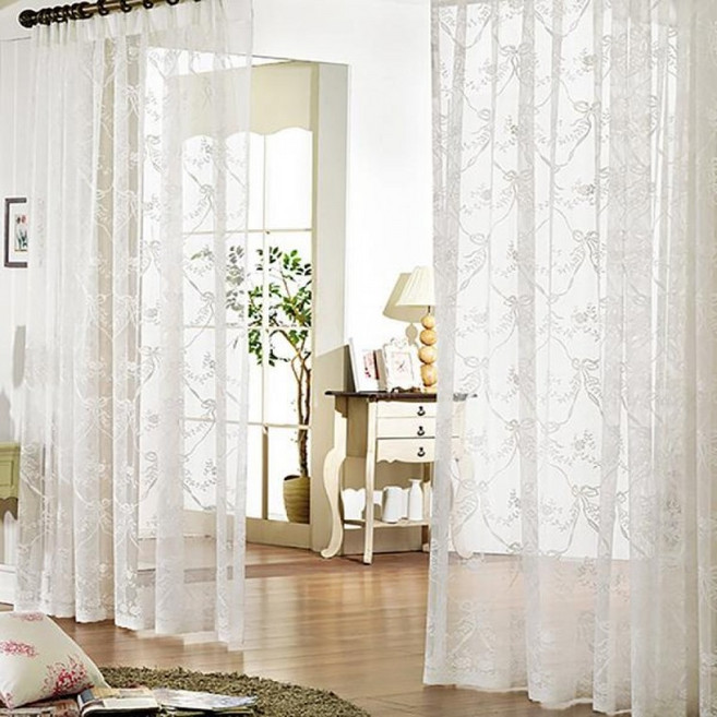 D 본타 국내산 레이스 커튼 화이트 300x230 2장