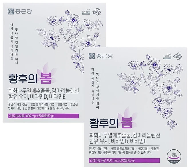 종근당 황후의 봄, 60정, 2개 - 쿠팡