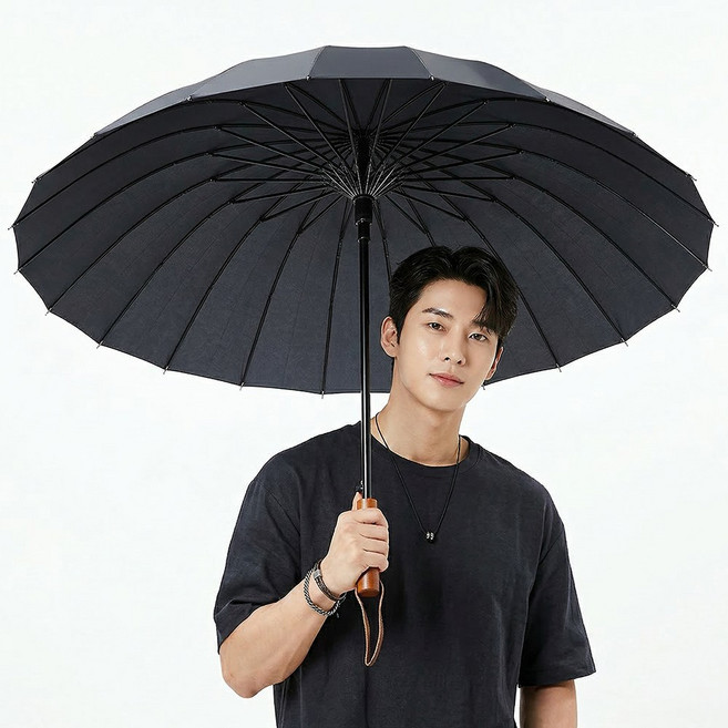장우산 24살대 대형 자외선차단 장우산 프리미엄 자동 골프우산 여행 등산