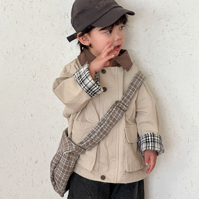 워크맨야상점퍼 키즈 유아동 간절기 아우터 카라자켓 편한 외투