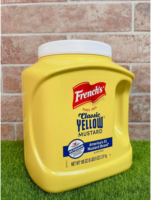 French's 芥末醬 黃芥末醬 105oz 2.97kg, 1個