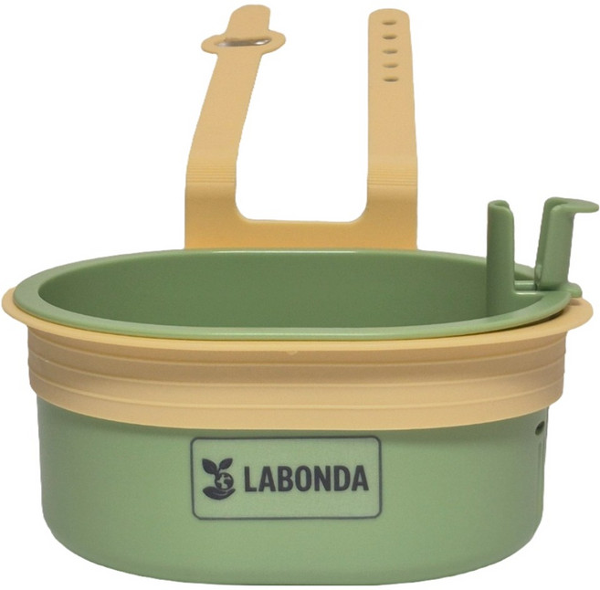 [원터치거름망]라본다 와이드 물빠짐 싱크대거치대, 그린, 1개