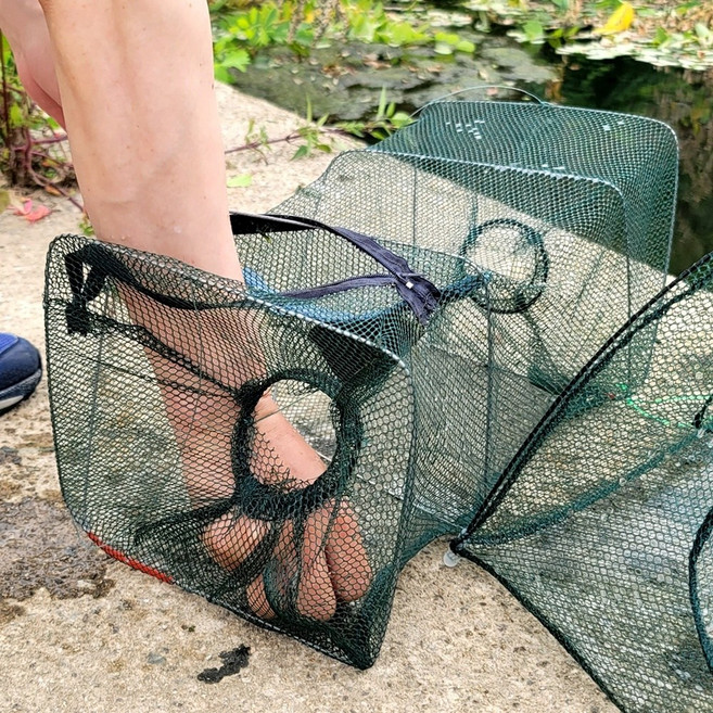 바다 민물 낚시용 사각 통발 어망 새우 미꾸라지 채집망