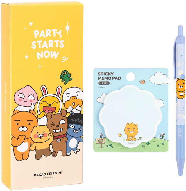 카카오프렌즈 스터디 키트3 어린이집선물 문구세트 유치원생일답례품 학용품 웰컴키트 유치원구디백 문구류 학용품세트 단체선물 어린이날구디백 카카오문구세트 문구팬시 초등학생학용품 초등학생, 1세트, 01.라이언세트