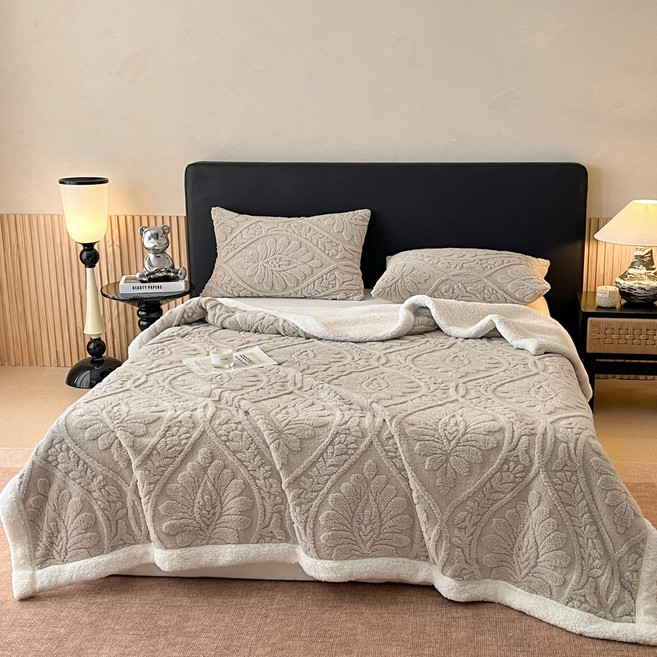 Wunnifu-극세사 담요는 가을 겨울 침대와 소파 겸용 보온 다용도 담요입니다