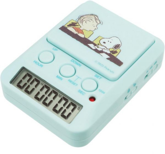 드레텍 T-590 피넛 스누피 학습 타이머 무음 일수 자격 테스트 요리, green