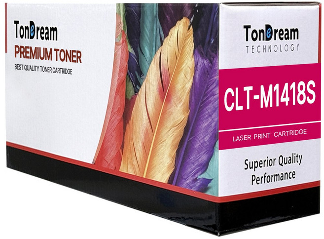 삼성 CLT-K1418S 호환토너 SL-C1410W SL-C1460FW SL-C1665FW SL-C1615W 재생, 1개, 빨강