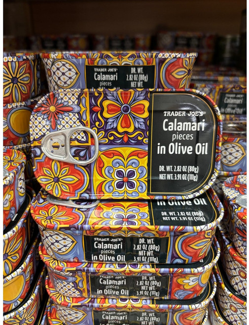 트레이더조 올리브오일 절임 칼라마리 80g X 4개 TRADER JOE’S CALAMARI PIECES IN OLIVE OIL