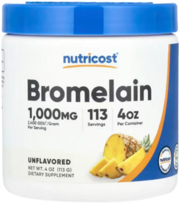 뉴트리코스트 브로멜라인 소화효소 1000mg, 113g, 1개 - 쿠팡