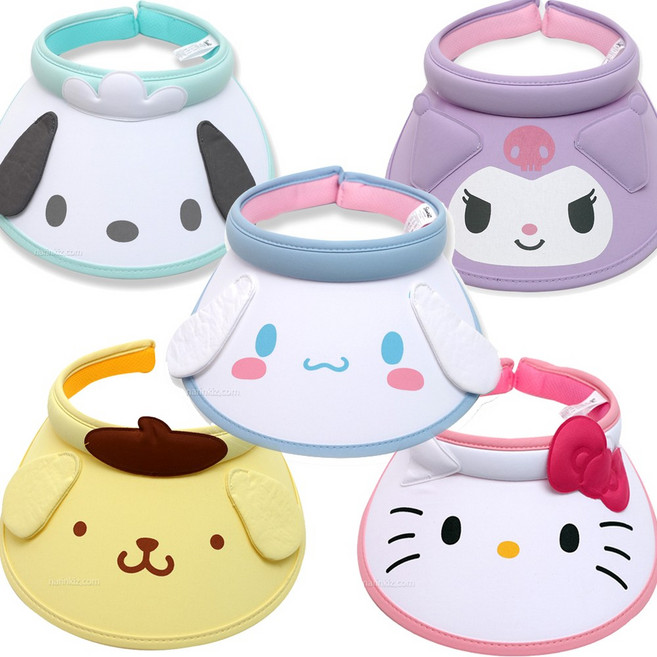 산리오 캐릭터 입체 썬캡 / 시나모롤 마이멜로디 폼폼푸린 쿠로미 포챠코 햇빛차단 모자