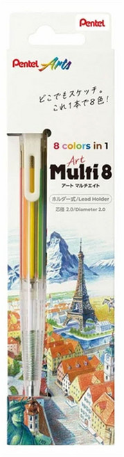 편한생활연구소 일본 Multi8 8색 드로잉 색연필, 1개