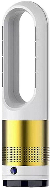 【LADUTA 拉布塔】新品 無葉風扇 冷風 靜音 家用電風扇 空氣凈化扇, 冷風款, 18寸白金色