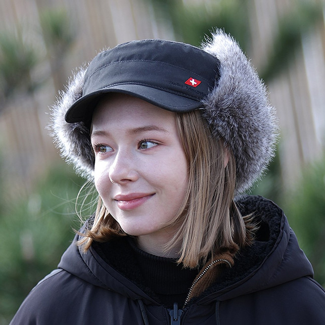 빈토 프리미엄 군밤모자 남녀공용 털 방한 귀달이모자 귀도리모자 트루퍼햇