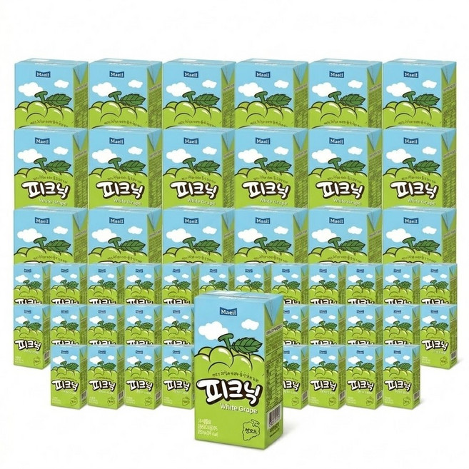 피크닉 청포도 200ml 48개