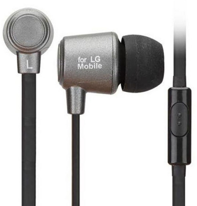 LG모바일 스마트폰 줄꼬임방지 칼국수 이어폰 FLM-H100, 블랙