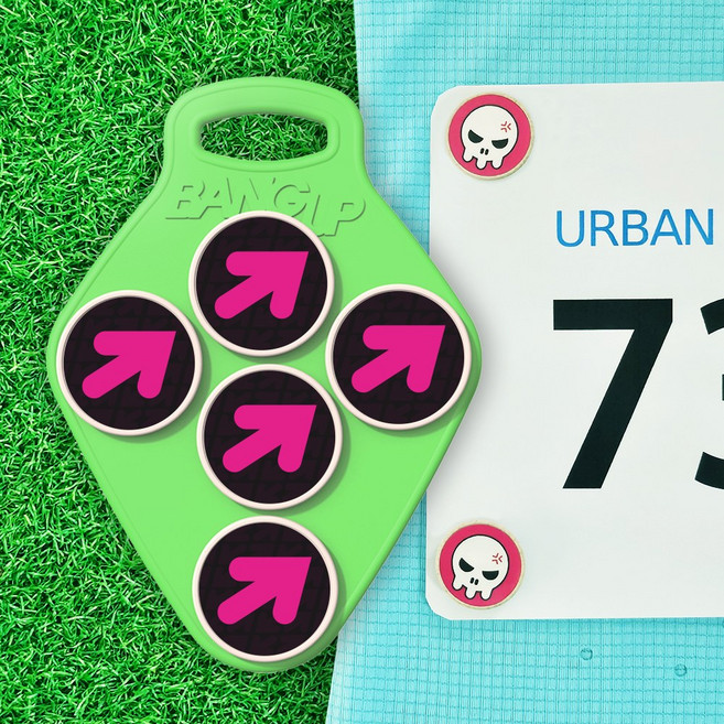 뱅업 마라톤 배번호 고정 경량 프로빕, 플라스틱+스티커, 1개