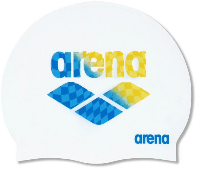 아레나 실리콘 수모 플래그 수영모자 수영모, 아레나수모플래그 WHT, 1개