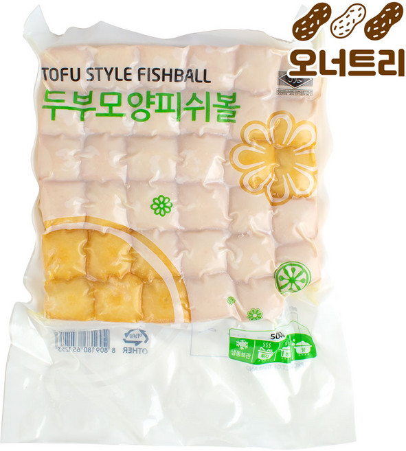 오너트리 사각두부모양 피쉬볼 500g 냉동 두부 마라탕 훠궈 완자 사리, 1개