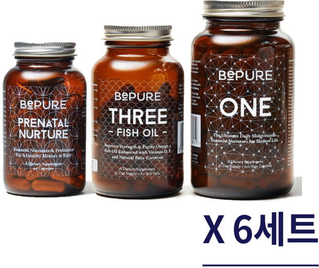 비퓨어(BePure) 비퓨어 네이털 너쳐 (임신 수유기 영양제) 팩 X 6세트, 180일분