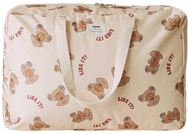 아이주 양면 방수 낮잠이불 가방 이불가방, 낮잠이불가방 프레첼