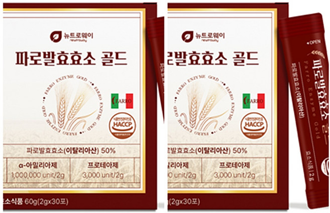 파로발효효소 곡물 파로효소 식이섬유 곡물가루, 2개, 30회분