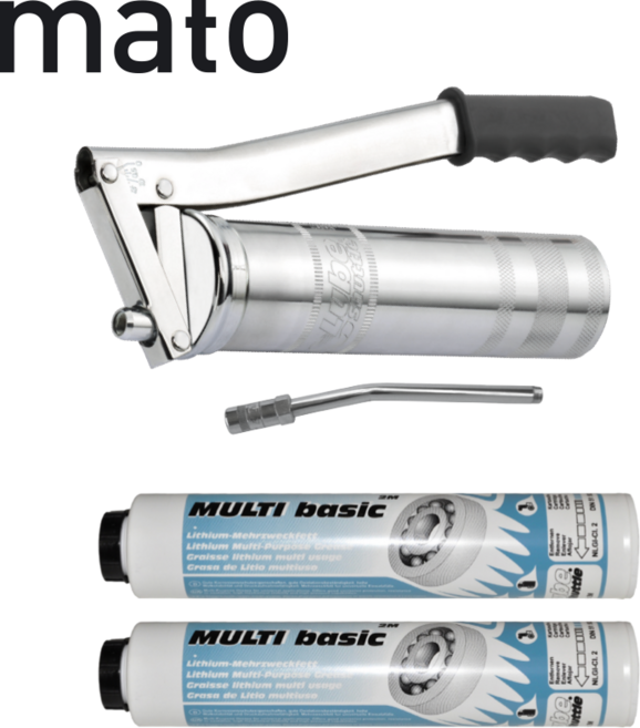 마토 구리스건 구리스주입기 루브셔틀 카트리지 세트 수동 구리스펌프 독일산, 1개