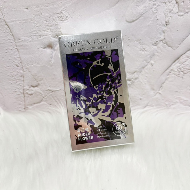 GREEN GOLD 葛花纖錠 健康與美麗 60錠, 1個, 單盒, 60顆