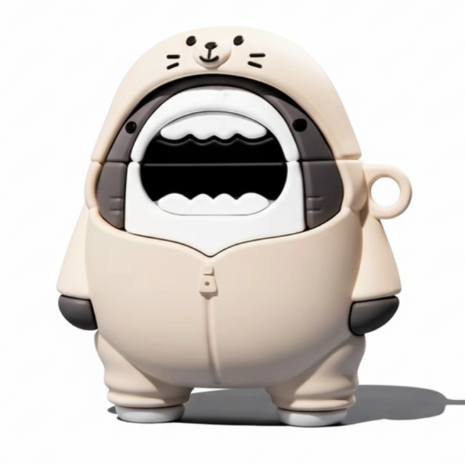 샤크3형제 케릭터 에어팟케이스 전기종, 베어샤크, 에어팟프로3